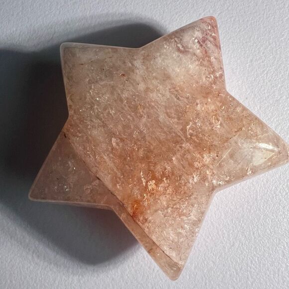 Fire‎ Quartz Crystal Star Carving (7) - Picture 4 of 9